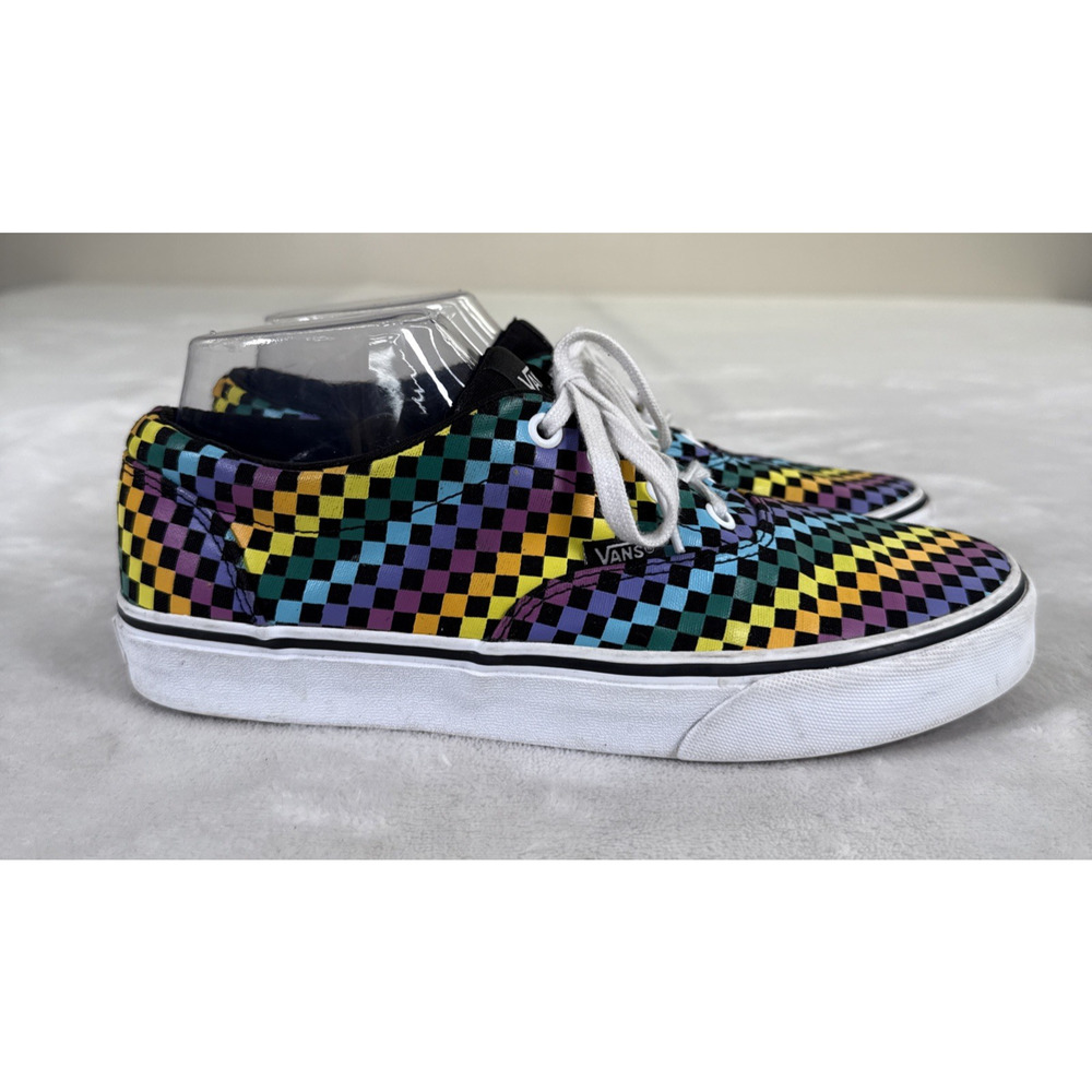 Vans Doheny Rainbow Mini Checkered Canvas Sneakers Women's Size 8.5 Bnfts Chrty - Picture 4 of 16